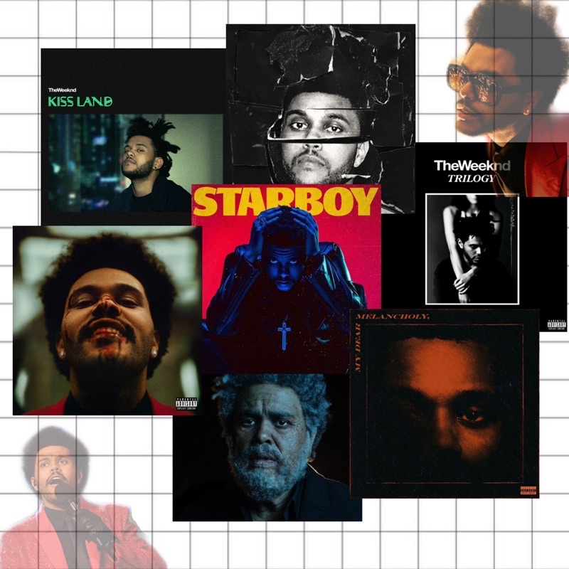 The Weeknd Album Stickers | Waterproof Stickers | Vinyl Stickers ...