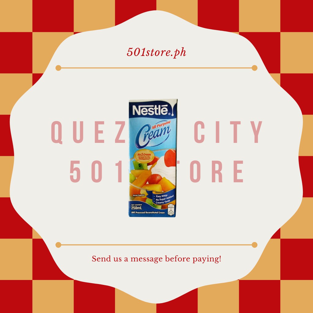 Nestle All Purpose Cream 250mL Wholesale Available Shopee Philippines