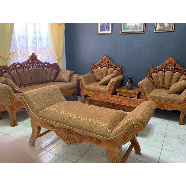 Cleopatra wooden sofa set Shopee Philippines
