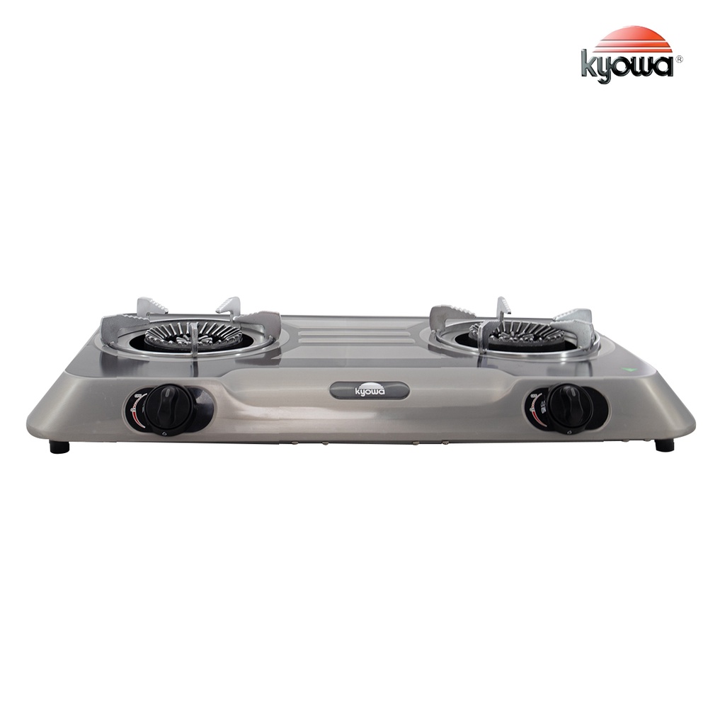 Kyowa Double Burner Gas Stove (Silver) KW3552 Shopee Philippines