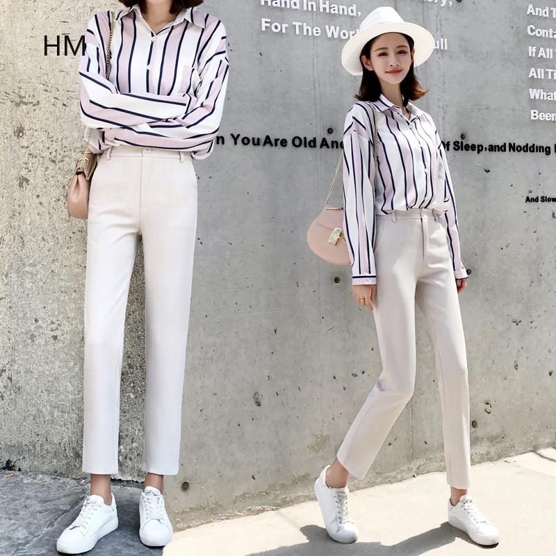 girls high waisted trousers