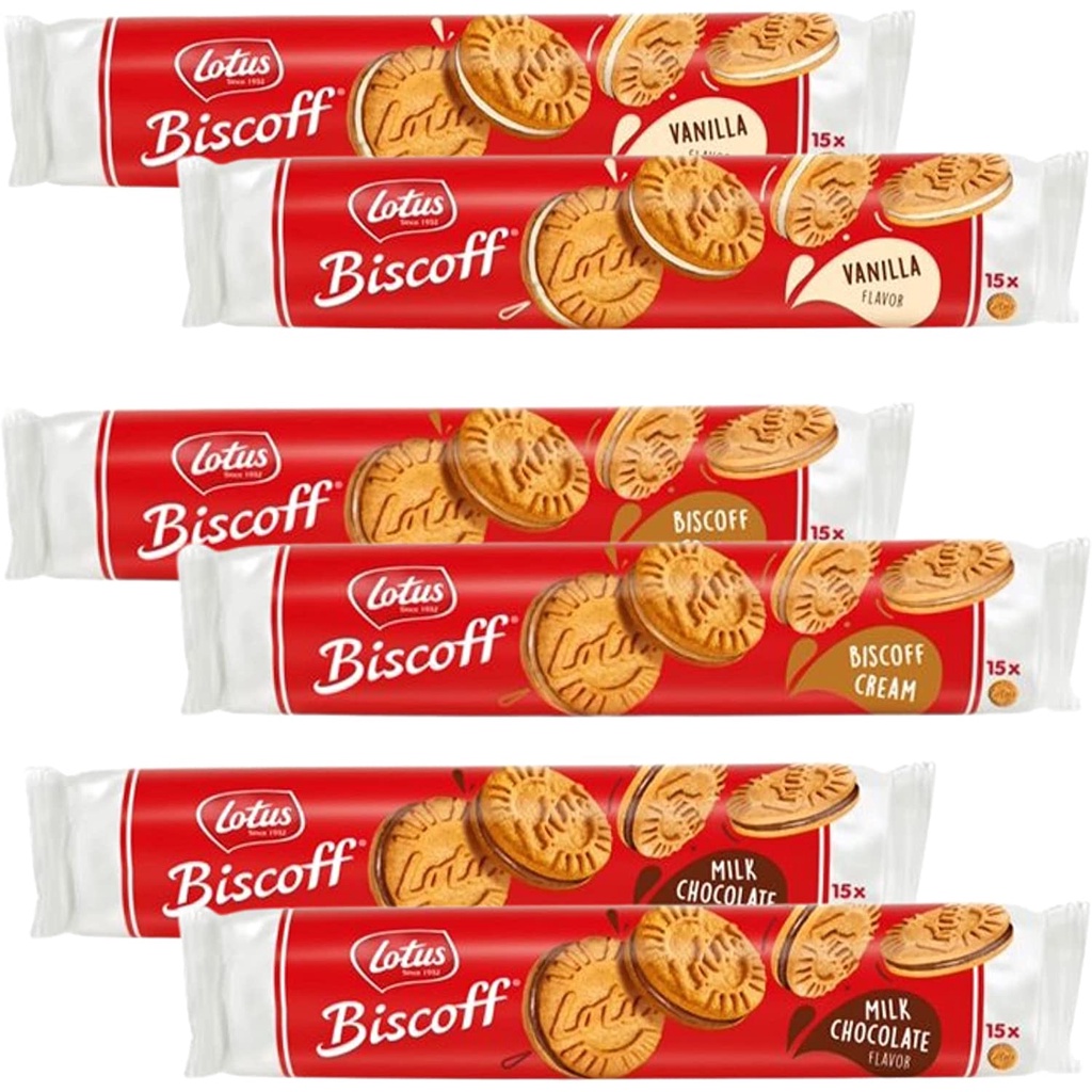Lotus Biscoff Sandwich Cookies biscoff milk chocolate / vanilla15 x
