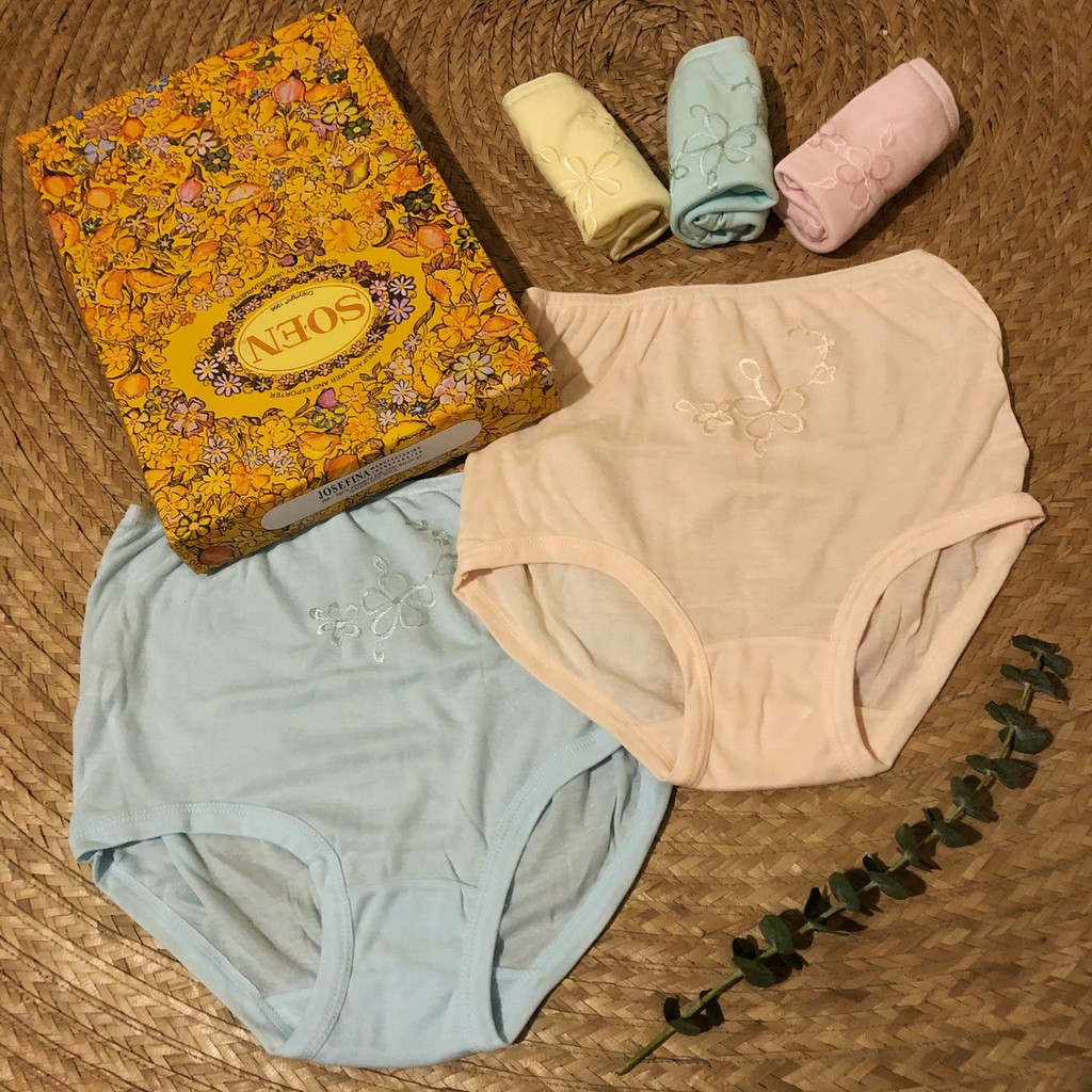 Soen Panty Original Embroidered Full Panty (GP) Shopee Philippines