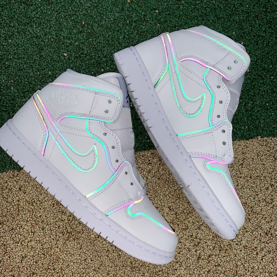 holographic air jordans