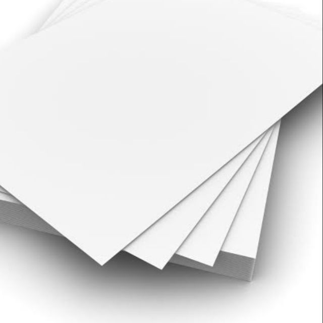White Cartolina (57x72 cm) 5 sheets 120 gsm Paper