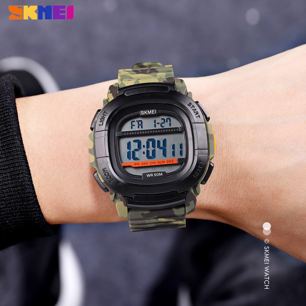 SMAEL Now Fashion Men's Sport Watch Military Camouflage Digital Watches Waterproof Stopwatches Electronic Wrist Watches For Men