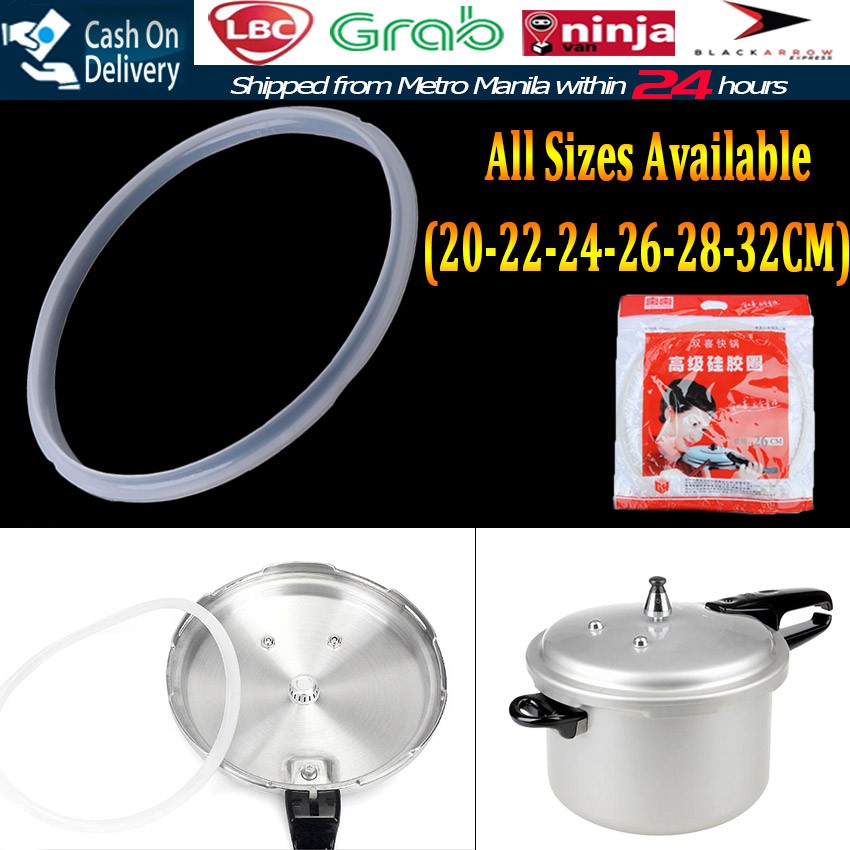 Kitchen Pressure Cooker Gasket Rubber Seal Sealing Ring 20,24,28 Inner Dia White 