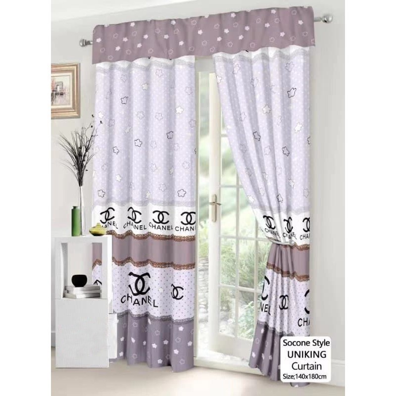 Socone Style Uniking Curtain Size 140x180cm Different Pattern
