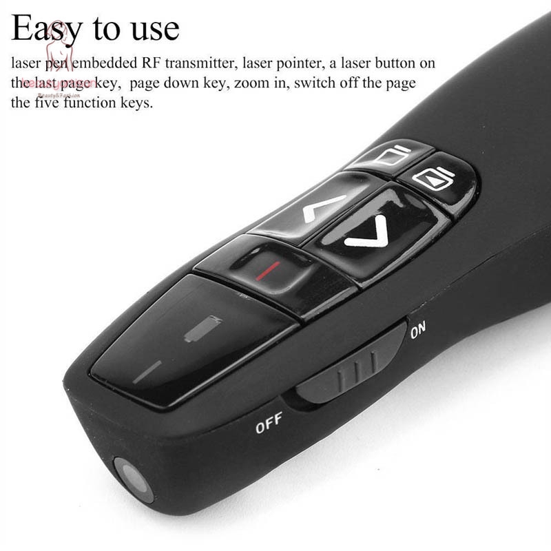 RF 2.4GHz Wireless Presenter Presentation 50m Range USB Remote Control