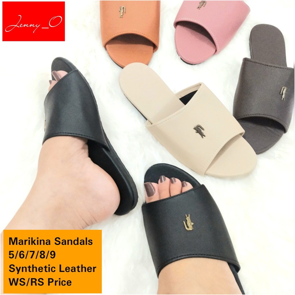 wide slip on sandals