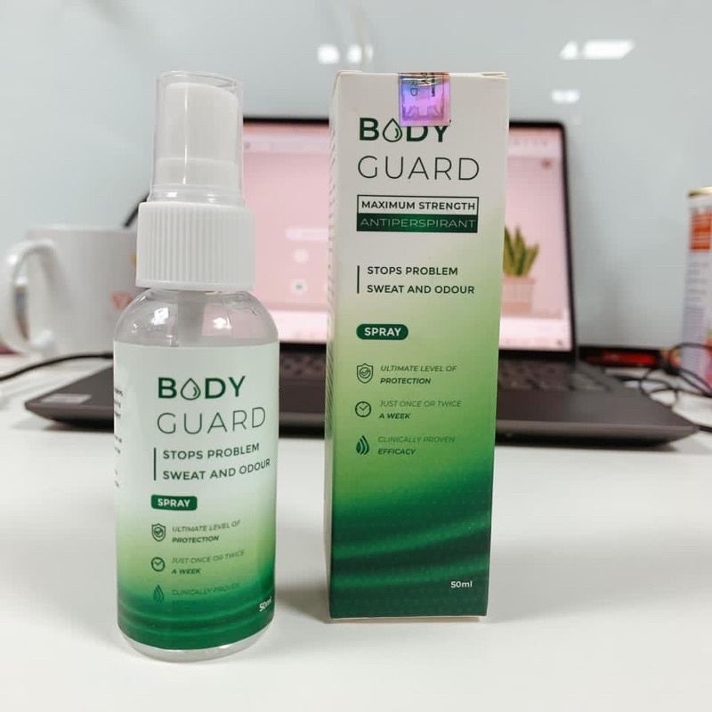 BODY GUARD Antiperspirant Spray stops sweat and odour Shopee Philippines