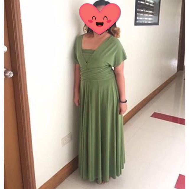 moss green dress