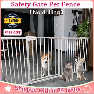 ⚡Safety Gate Fence Guard For Baby Pet Adjustable Baby Safety Door Gate Dog Cat Pet Fence Door Gate