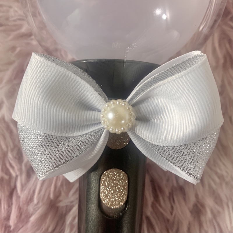 K-Pop Lightstick Ribbon Mini White for BTS Army Bomb Treasure Teulight