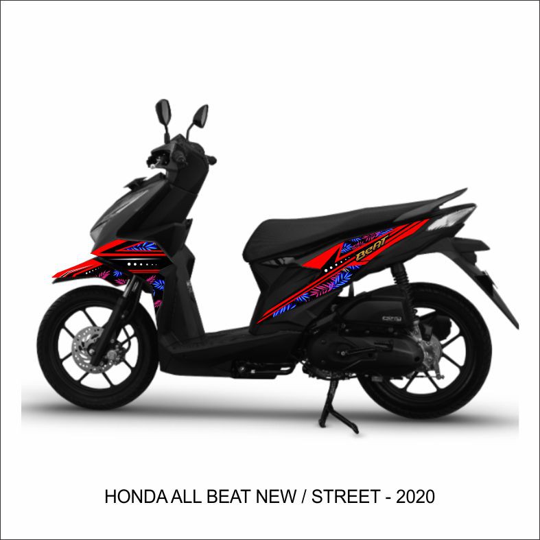Striping Sticker Variations Of Honda Motor Beat New Strett 2020 Flower Motif Shopee Philippines