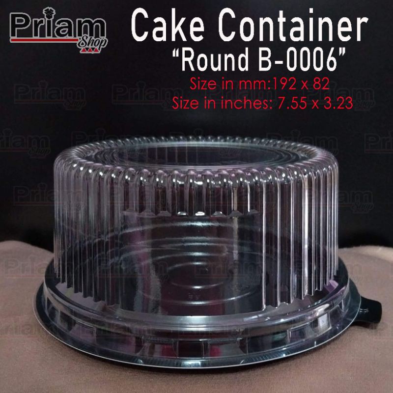 Plastic Cake Container B0006 (5pcs/Pack) Shopee Philippines