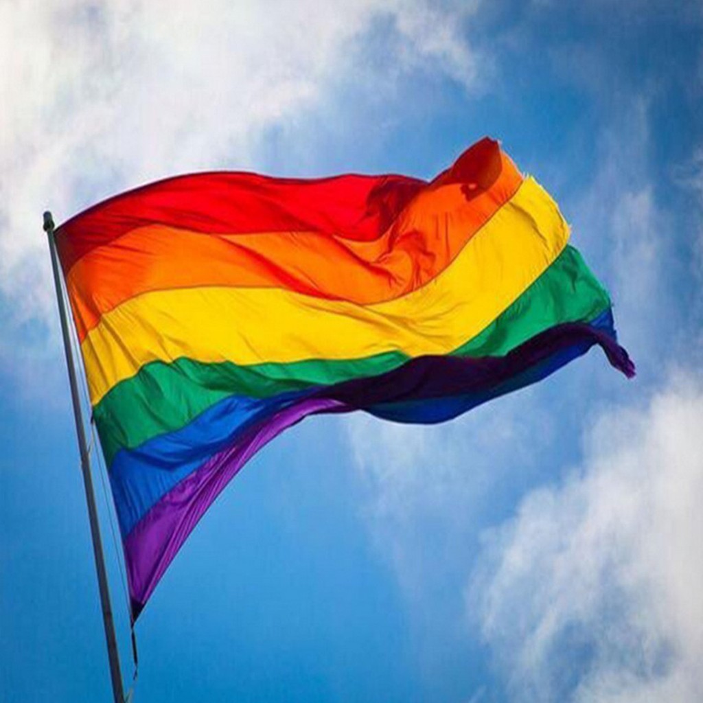 【my ღ】 Lgbt Rainbow Flag Lgbtq Gay Homosexual Lesbian Queer Tran Bi Lovewins Parade 150 90 Cm