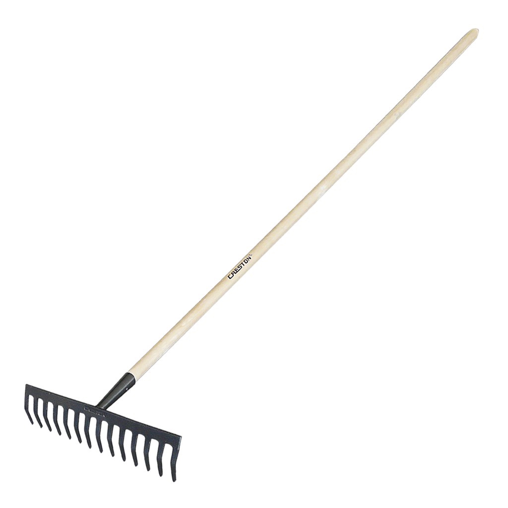 CRESTON Garden Rake With Wooden Handle | Shopee Philippines