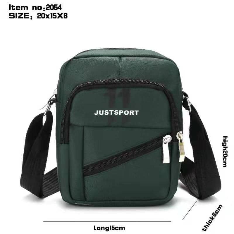Men's Sling Bag JP #2054 Slunt Zip Mens Crossbag