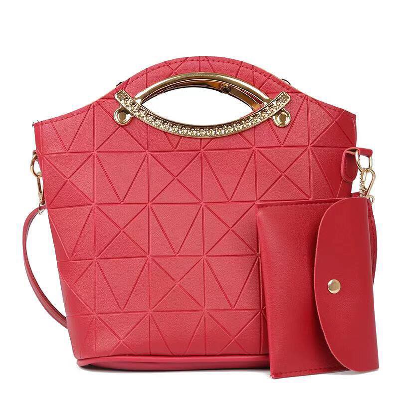 Daisy Vemour Korean Leather Bag Set (2 In 1) Shopee Philippines