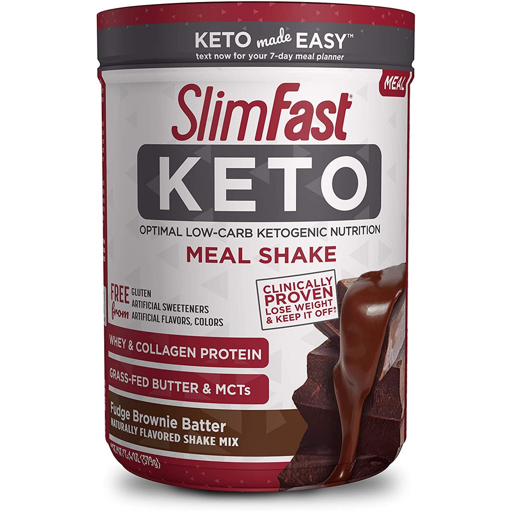 SlimFast Keto Meal Replacement Shake Powder, Diabetic Weight Loss ...