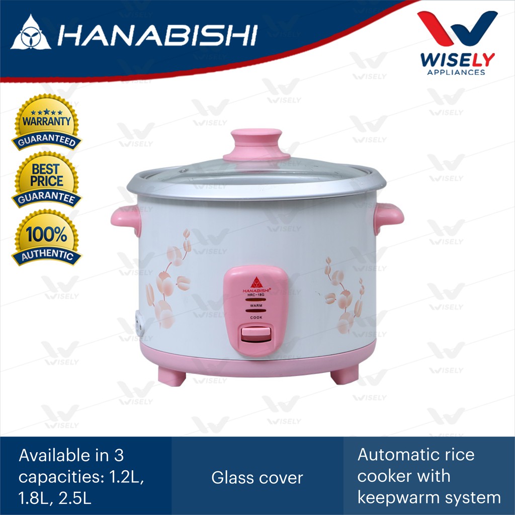 Hanabishi HRC 12G Rice Cooker (1.2L) Shopee Philippines