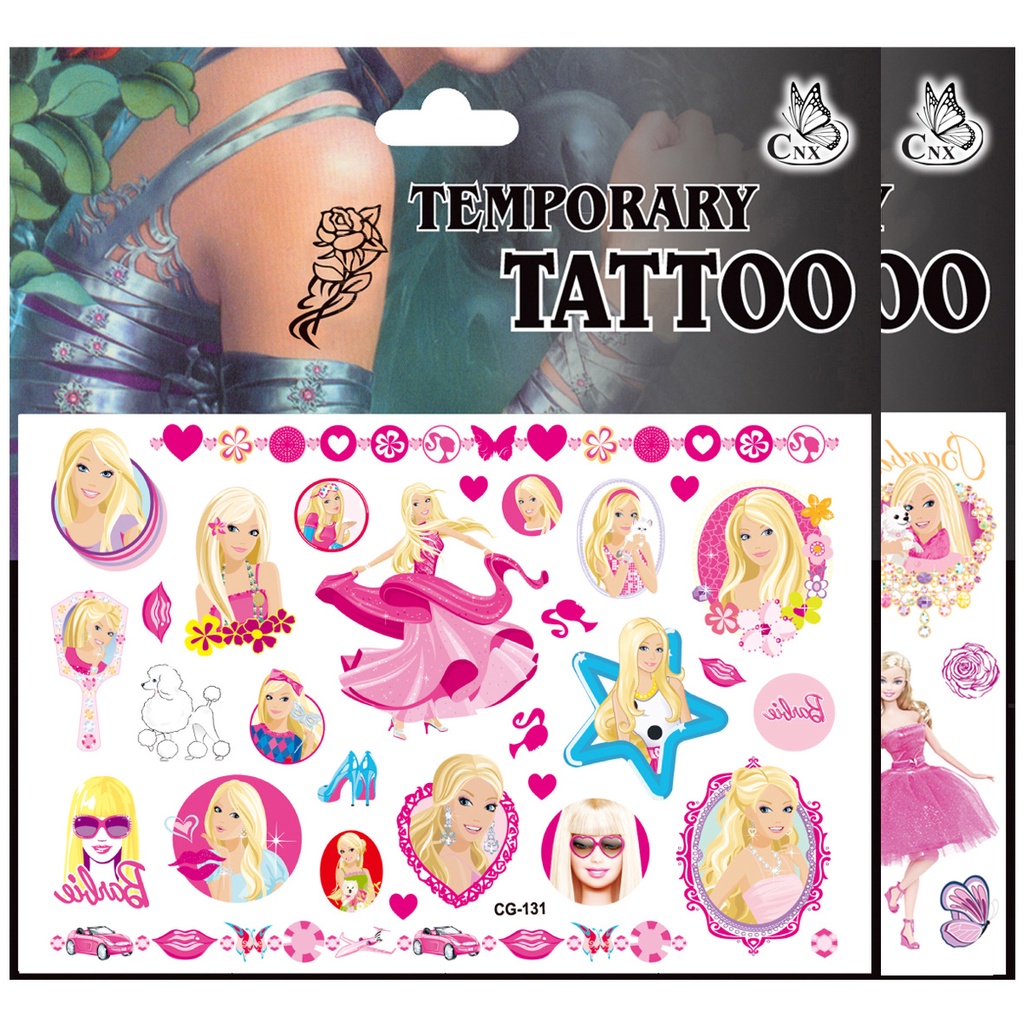 Melody Barbie Tattoo Sticker Personality Environmentally Friendly Waterproof Temporary Tattoo