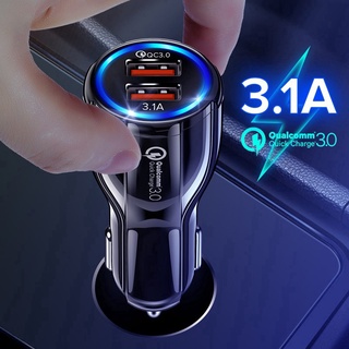 5V 3.1A Car Charger Quickly Charging Phone Charger Dual USB Charger QC 3.0 for Smart Phone Tablet Smart Devices #1