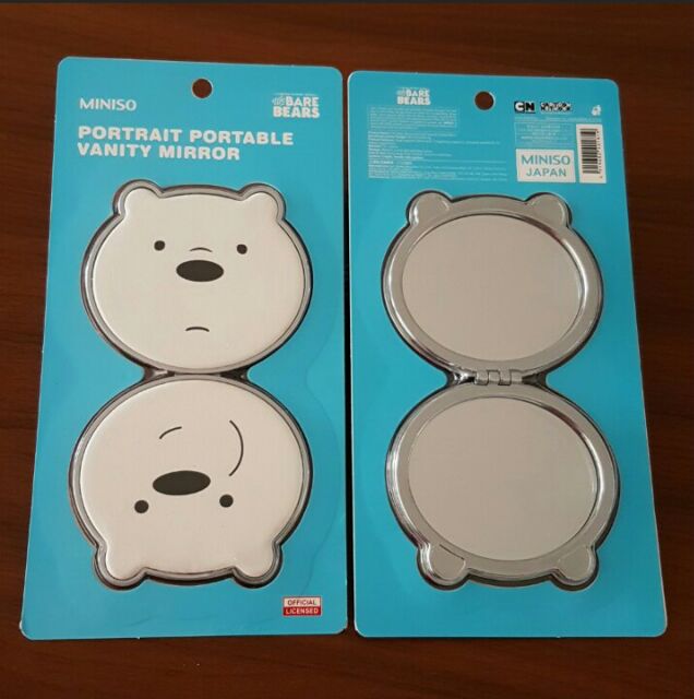 Miniso We Bare Bears Vanity Mirror