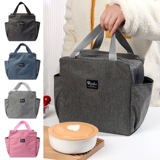COD Large Capacity Thermal Bag Oxford Insulated Food Storage Hand Carry Lunch Bag Water Resistant