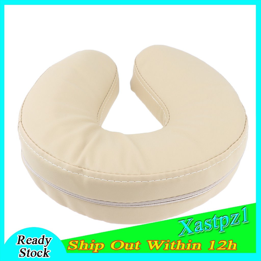 Ready Stock U Shape Face Cradle Reusable SPA Massage Bed Chair Headrest Pillow Washable