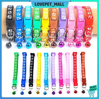 Dog Cat Pet Collar Adjustable Safety Buckle with Bells Collar for Dog and Cat Puppy Accessories