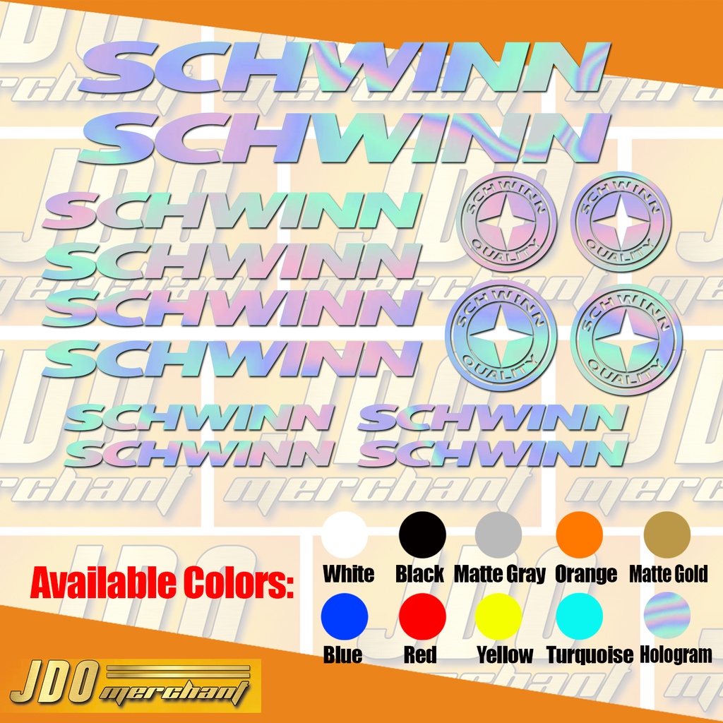 Schwinn Vinyl Stickers Decals Shopee Philippines