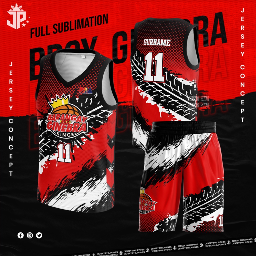 Basketball Jersey Set Customized Name and Number for Men Women PBA