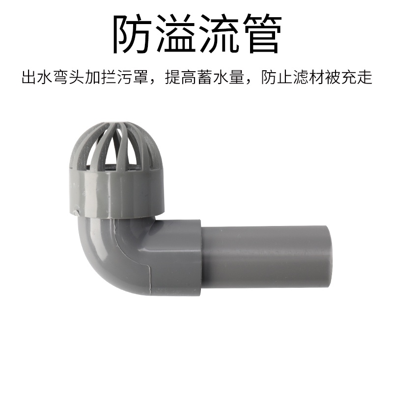 Deega Anti-Overflow Swamp Filter Box Accessories diy Circulating System Water Outlet Separator Breathable Cap Fish Pond Turnover Drainage 20mm25mm32mm6 Points 4 #1