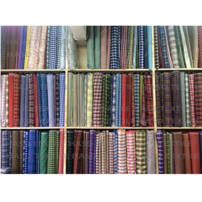 Checkered Multi-Color [SET 9] Woven Textile Fabric (60” Width) for School Uniforms and Skirtings