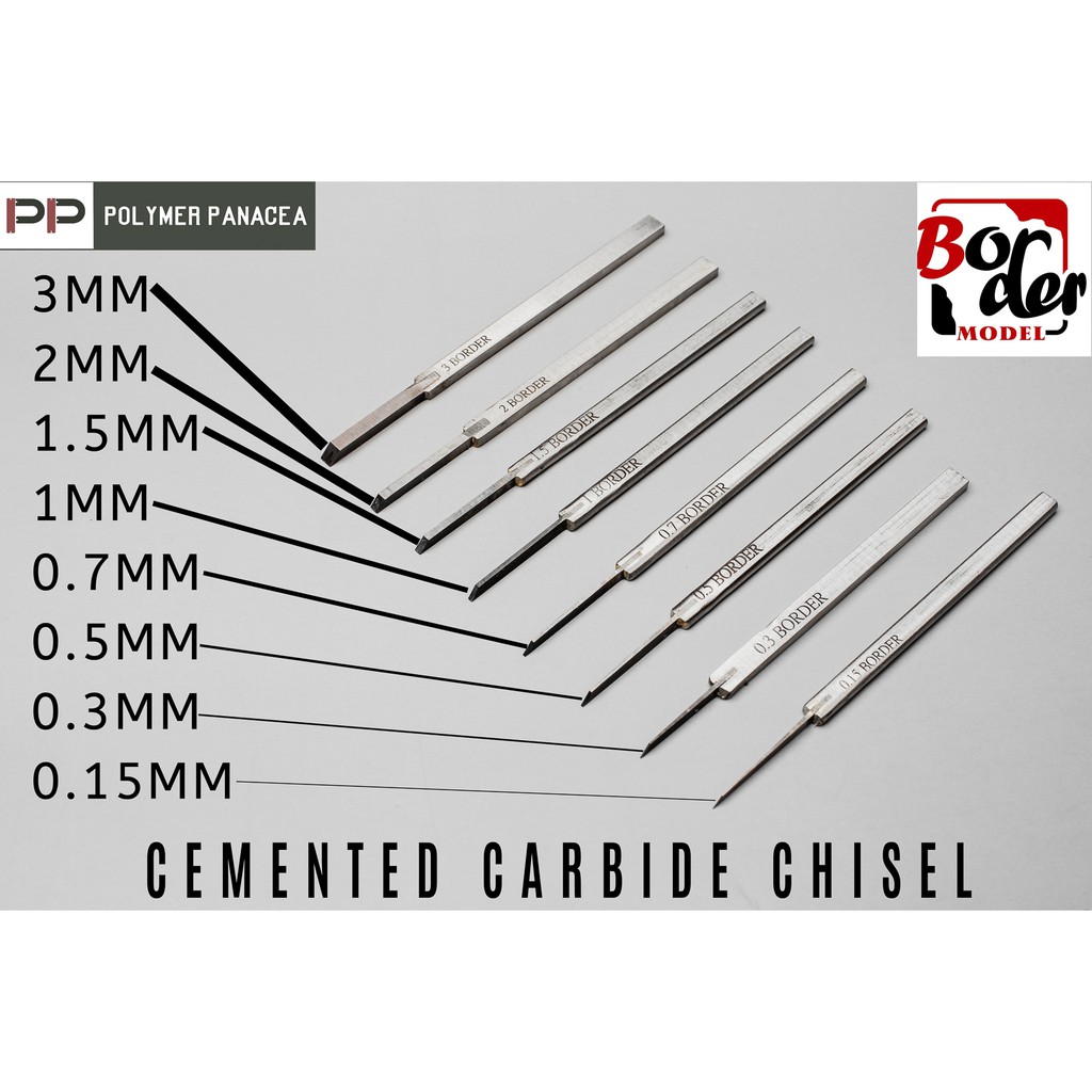 Border Model Cemented Carbide Engraver / Chisel Scriber Tool for Gundam