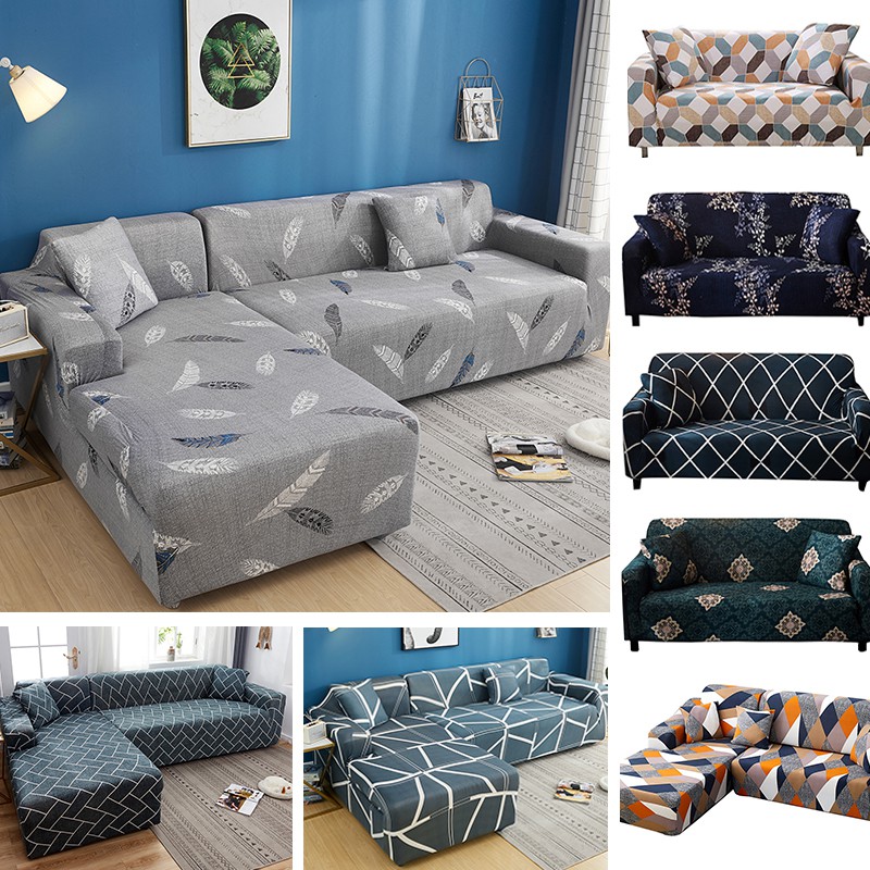 【PH STOCK & COD] 1/2/3/4 Seater L Shape or Regular Shape Sofa Cover