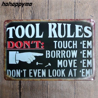 2021 bathroom house rules poster metal tin sign Coffee Pub club poster tips vintage plaque toilet ru #7