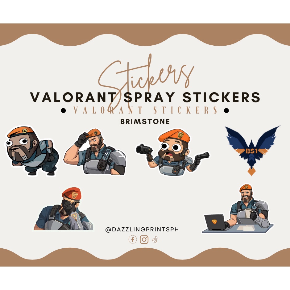 Valorant Spray Stickers Brimstone Shopee Philippines 