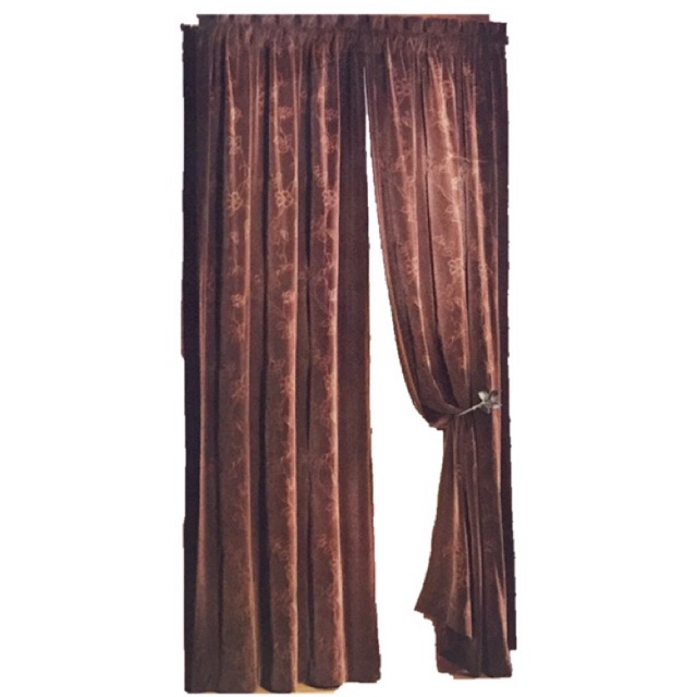 Corduroy Curtain Good Quality Size, Faux Leather Curtains Brown Velvet