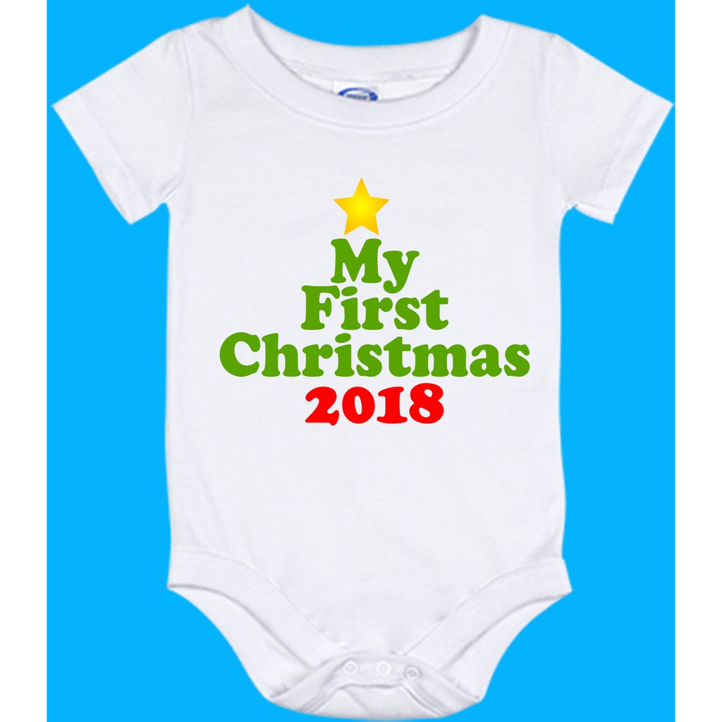 my first christmas onesie newborn