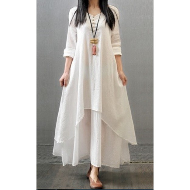 casual cotton long maxi dresses