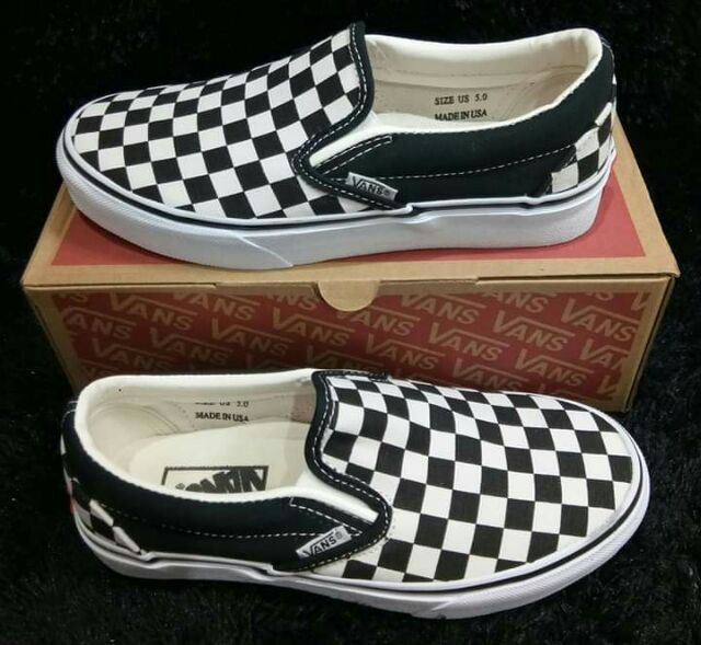 forest night checkered vans