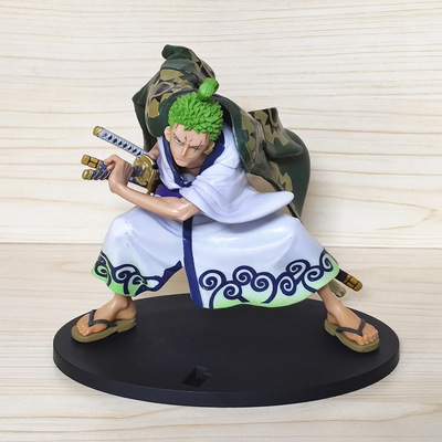 Anime One Piece Santōryu Wano Country Kimono Battle Ver Roronoa Zoro Statue Pvc Action Figure Model Toy Gift 16cm Shopee Philippines
