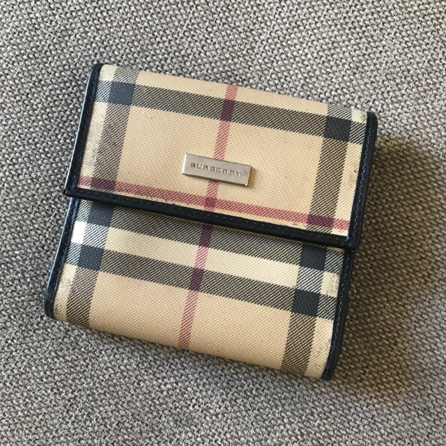 Preloved Vintage Burberry compact wallet | Shopee Philippines