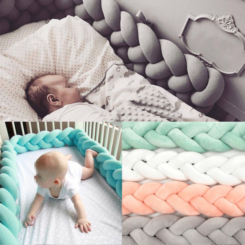 Knot Pillow Infant Plush Braided Crib Bumper Shopee Philippines