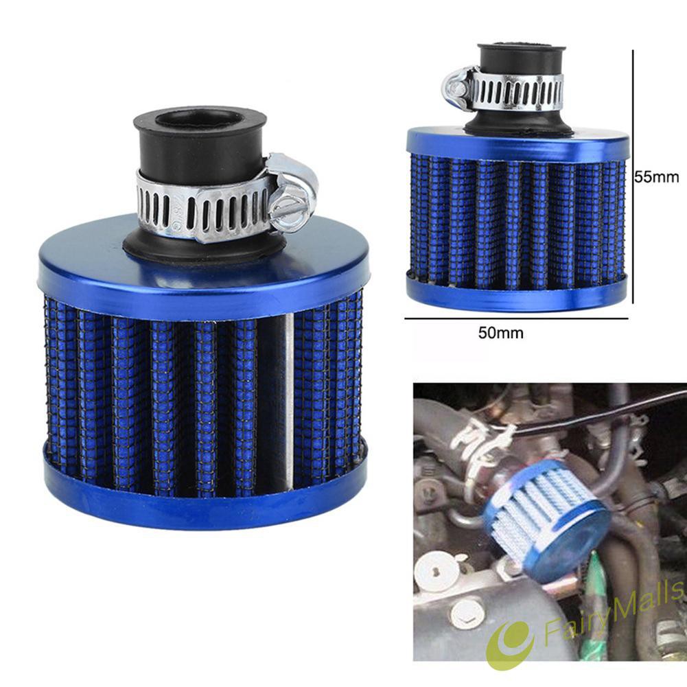 Mini12mm Inlet Turbo Vent Crankcase Cold Air Intake Cone Filter F Car Motorcycle