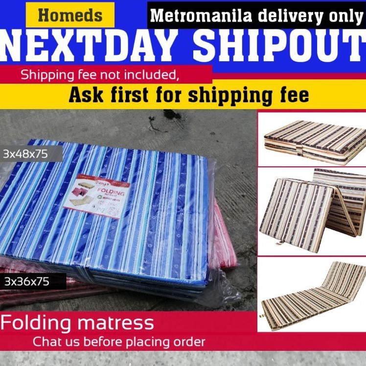 jolly foam folding mattress 3x54x75 ,metromanila Shopee Philippines