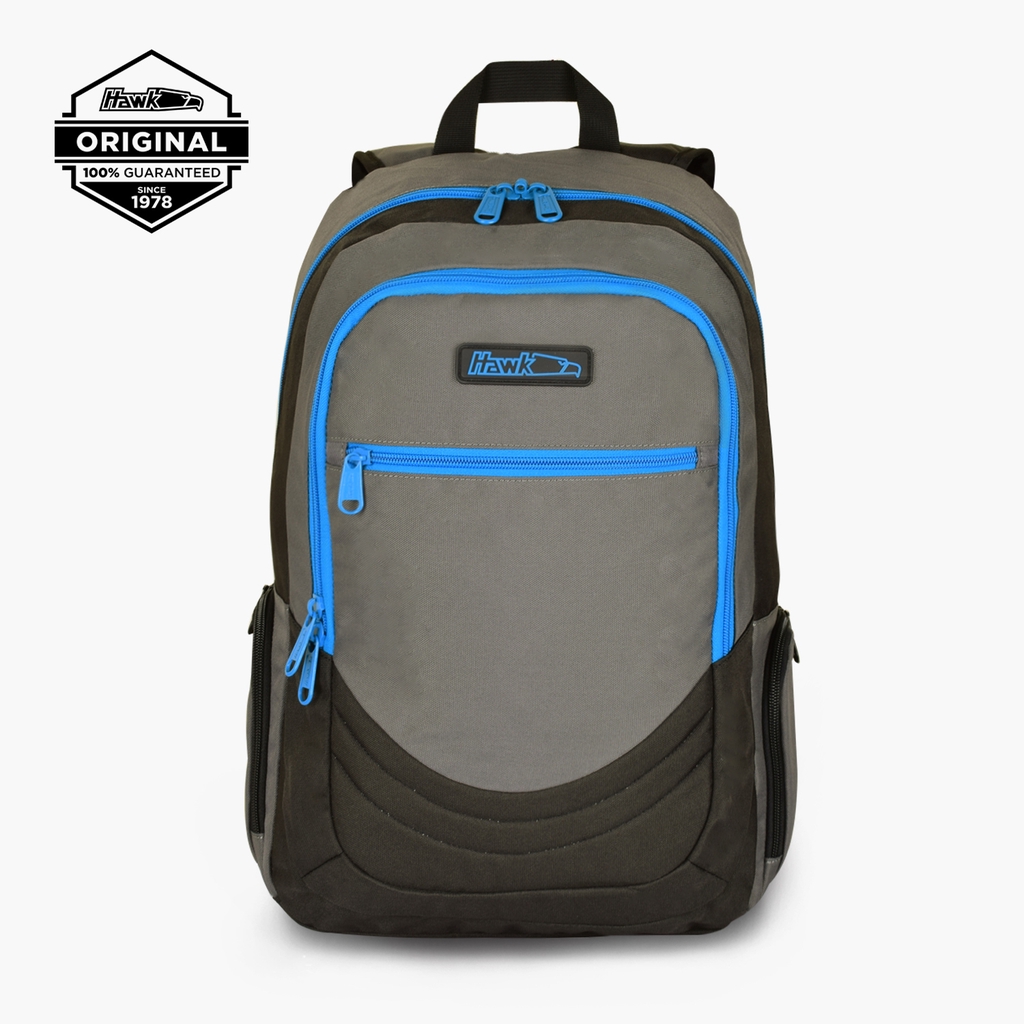 Hawk 5132 Backpack (Charcoal/Blue Air Force) Shopee Philippines
